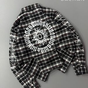 Boxy fit cheque shirts